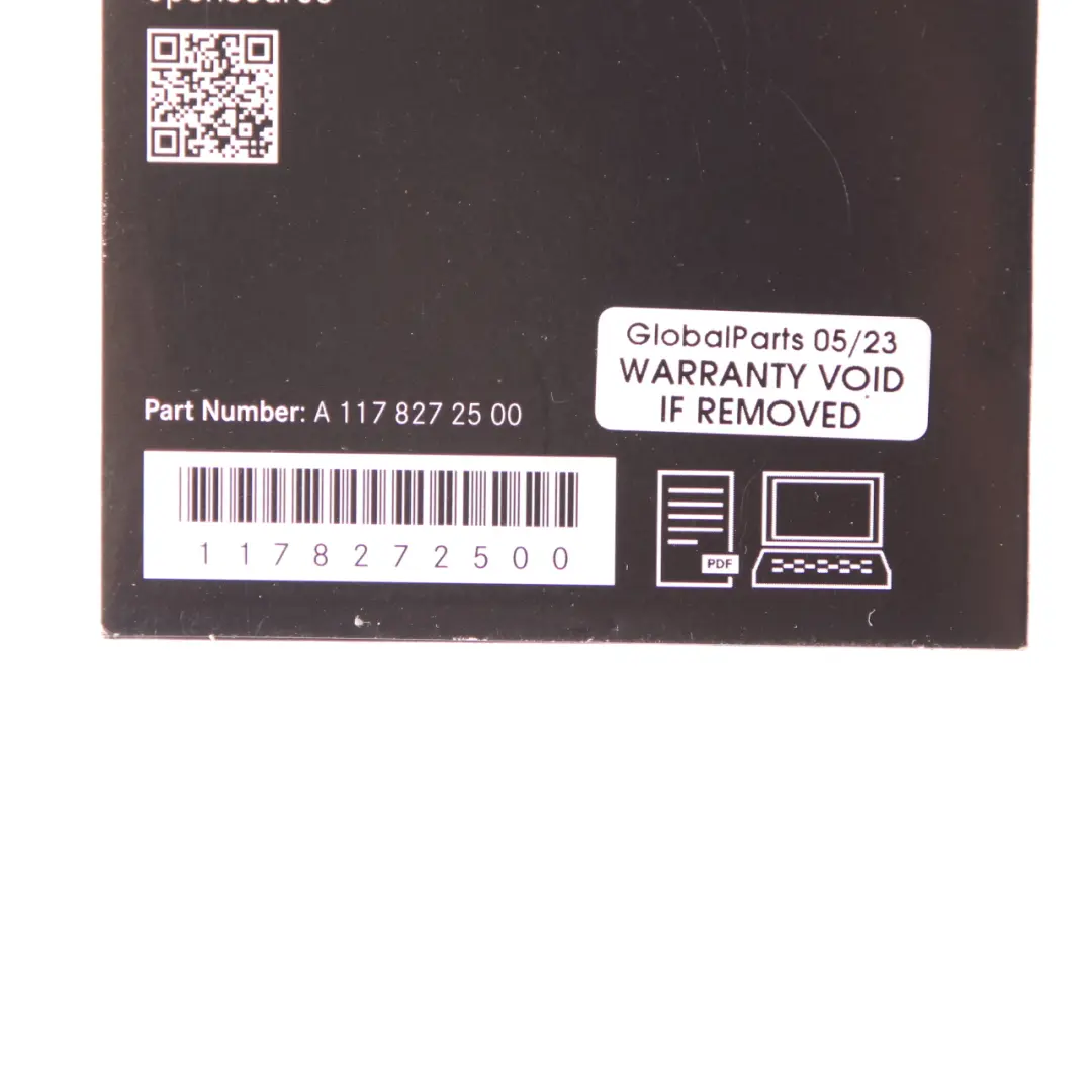 Mercedes W177 W247 Lizenzinformationen Freie Open Source Software - SKU A1178272500 - Teilenummer A1178272500