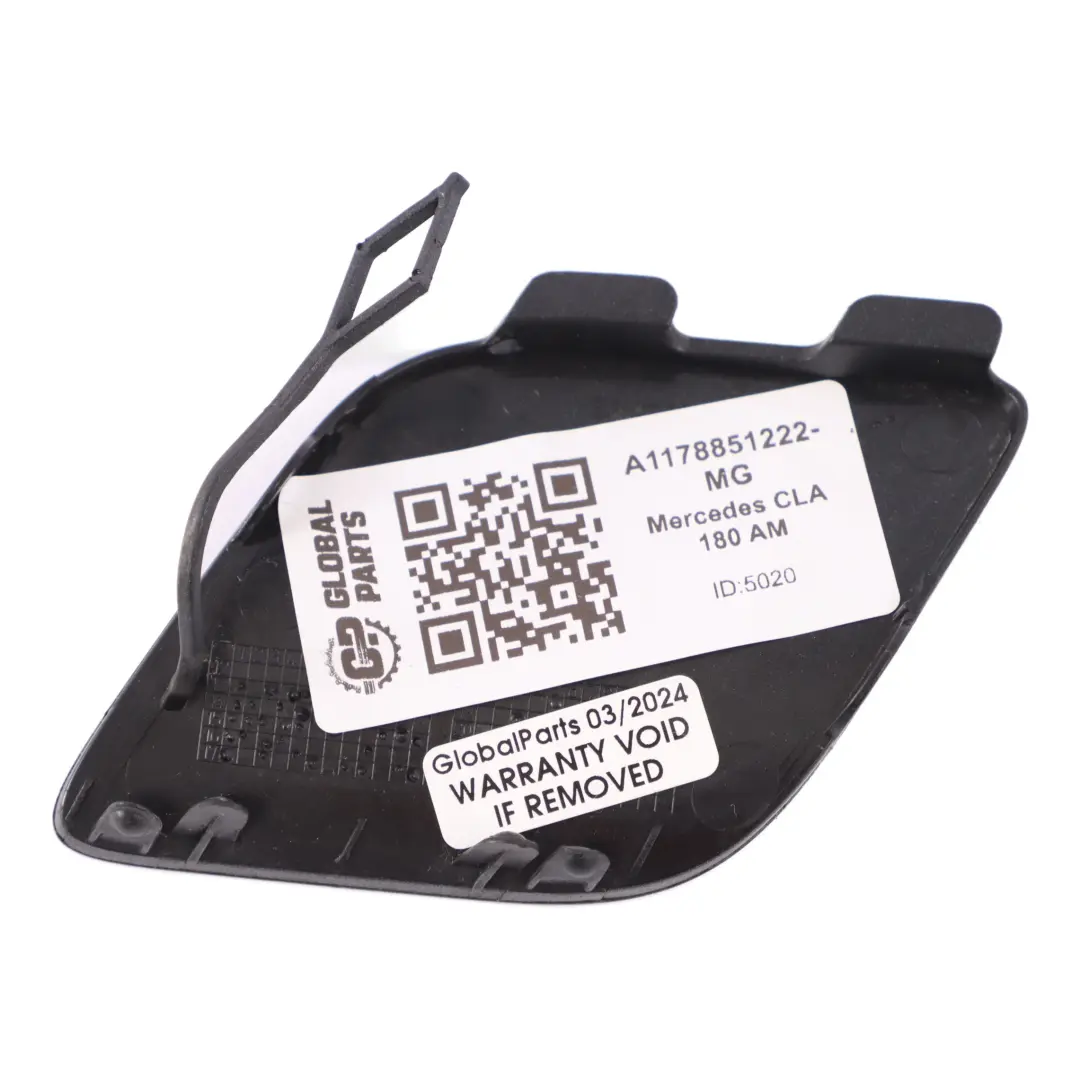 Mercedes C117 Copertura gancio paraurti anteriore Grigio Minerale Metalizato B39 - SKU A1178851222-MG - Numero di parte A1178851222