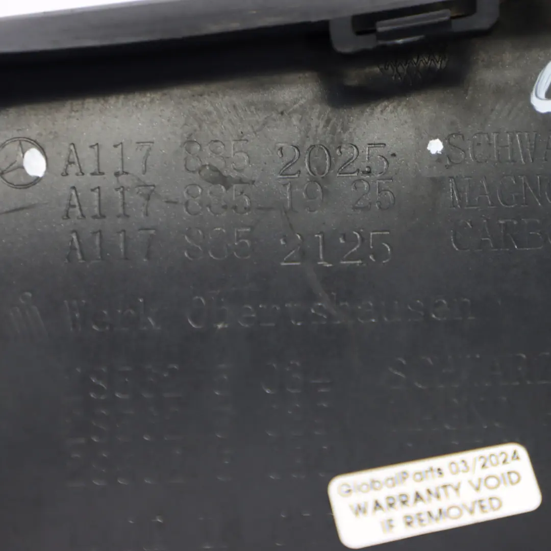 Styling Parachoques Trasero Difusor Inferior Negro para Mercedes W177 AMG con número de pieza A1178852025 Mercedes W177 AMG Styling Parachoques Trasero Difusor Inferior Negro - SKU A1178852025 - Número de pieza A1178852025