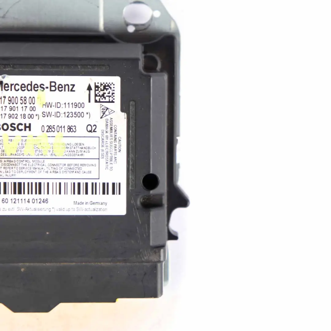 Mercedes W176 Airbag Belts System Control Unit Module ECU Bosch - SKU A1179005800 - Part number A1179005800