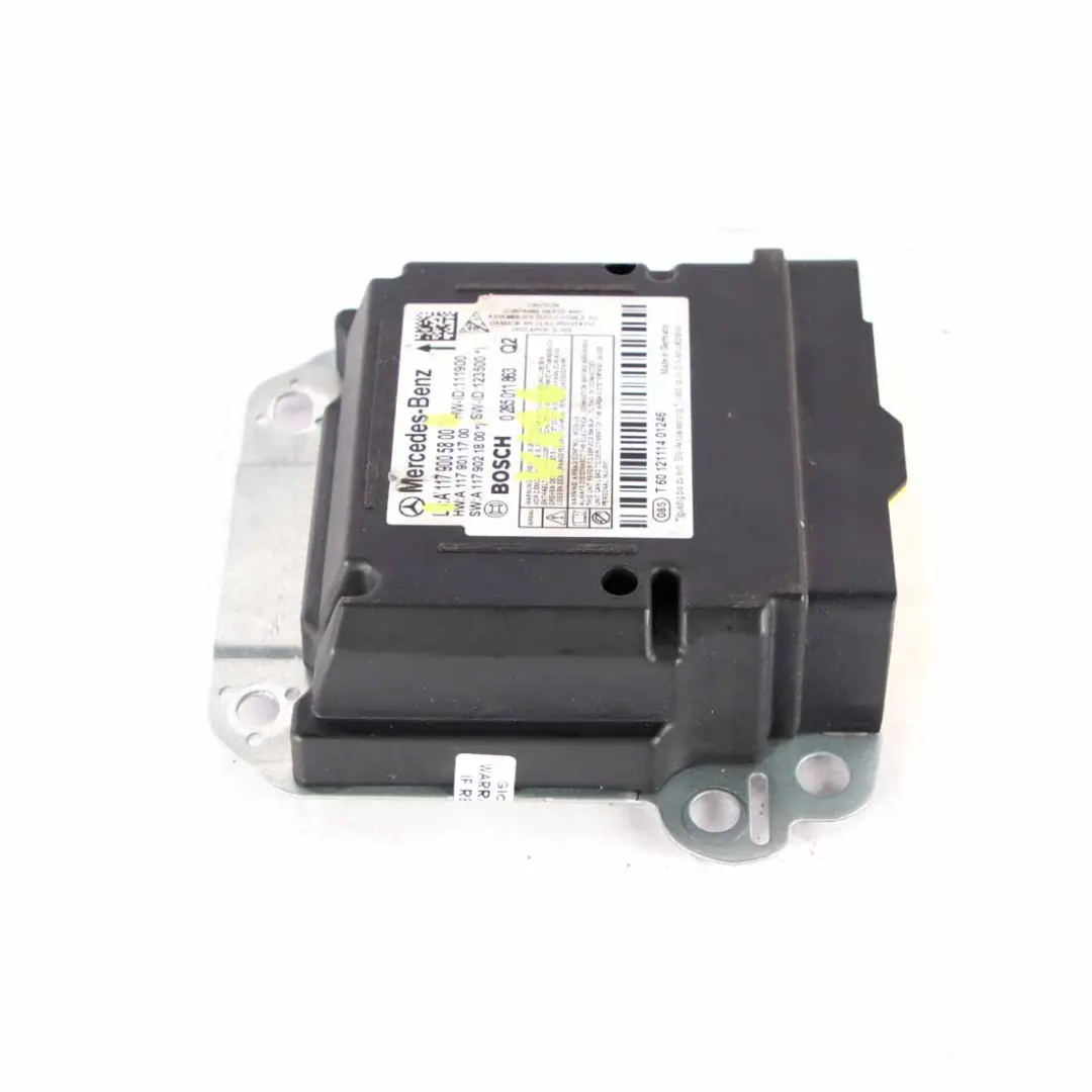 Mercedes W176 Airbag Cinturones Sistema Unidad Control Módulo Bosch - SKU A1179005800 - Número de pieza A1179005800