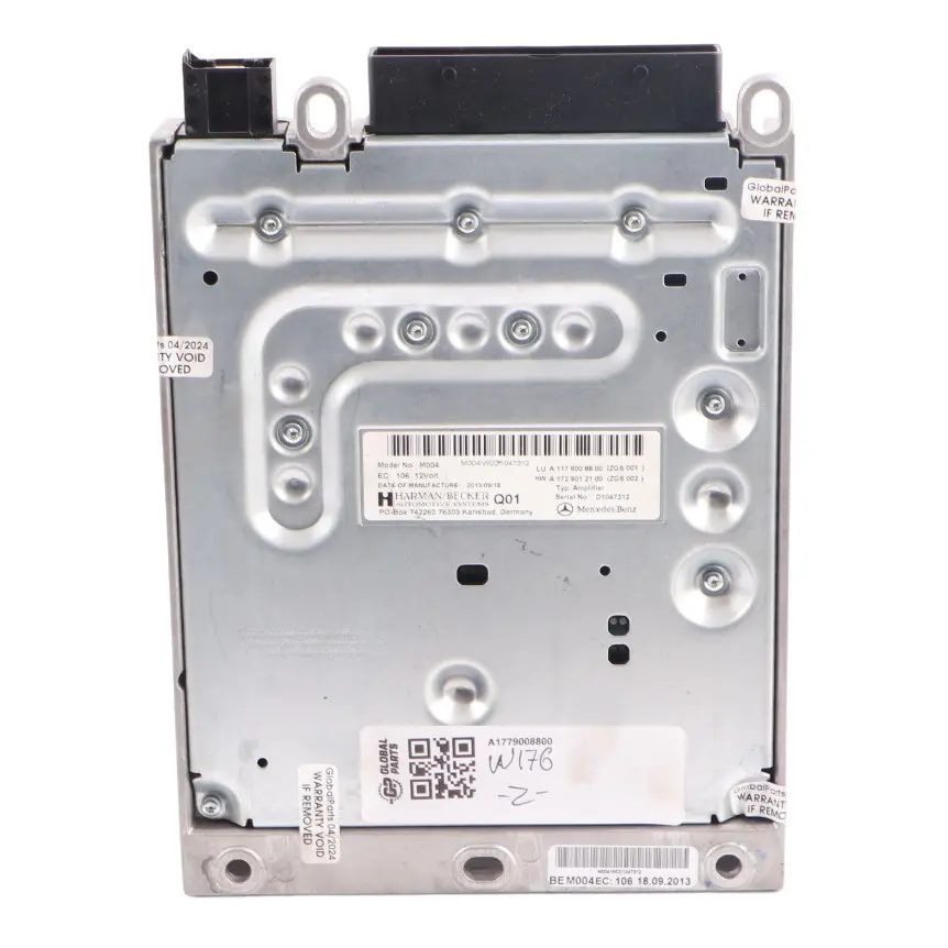 Amplifier Module Unit AMP Harman/Becker to Mercedes W176 C117 with Part number A1179008800 Mercedes W176 C117 Amplifier Module Unit AMP Harman/Becker - SKU A1179008800 - Part number A1179008800