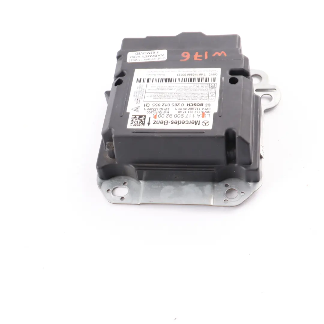 Airbag Belts System Control Unit Module ECU Bosch Mercedes W176 - SKU A1179009200 - Part number A1179009200