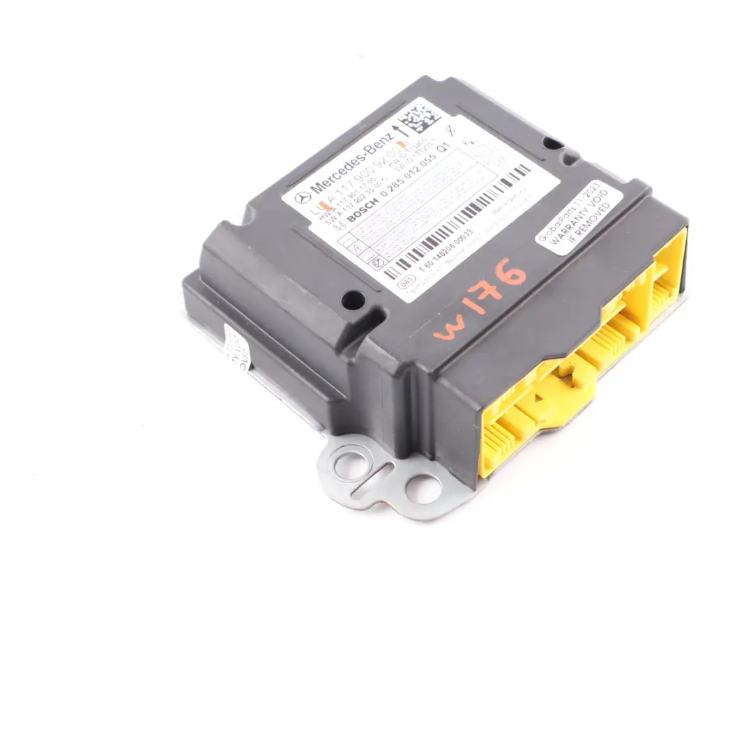 Airbag Belts System Control Unit Module ECU Bosch Mercedes W176 - SKU A1179009200 - Part number A1179009200