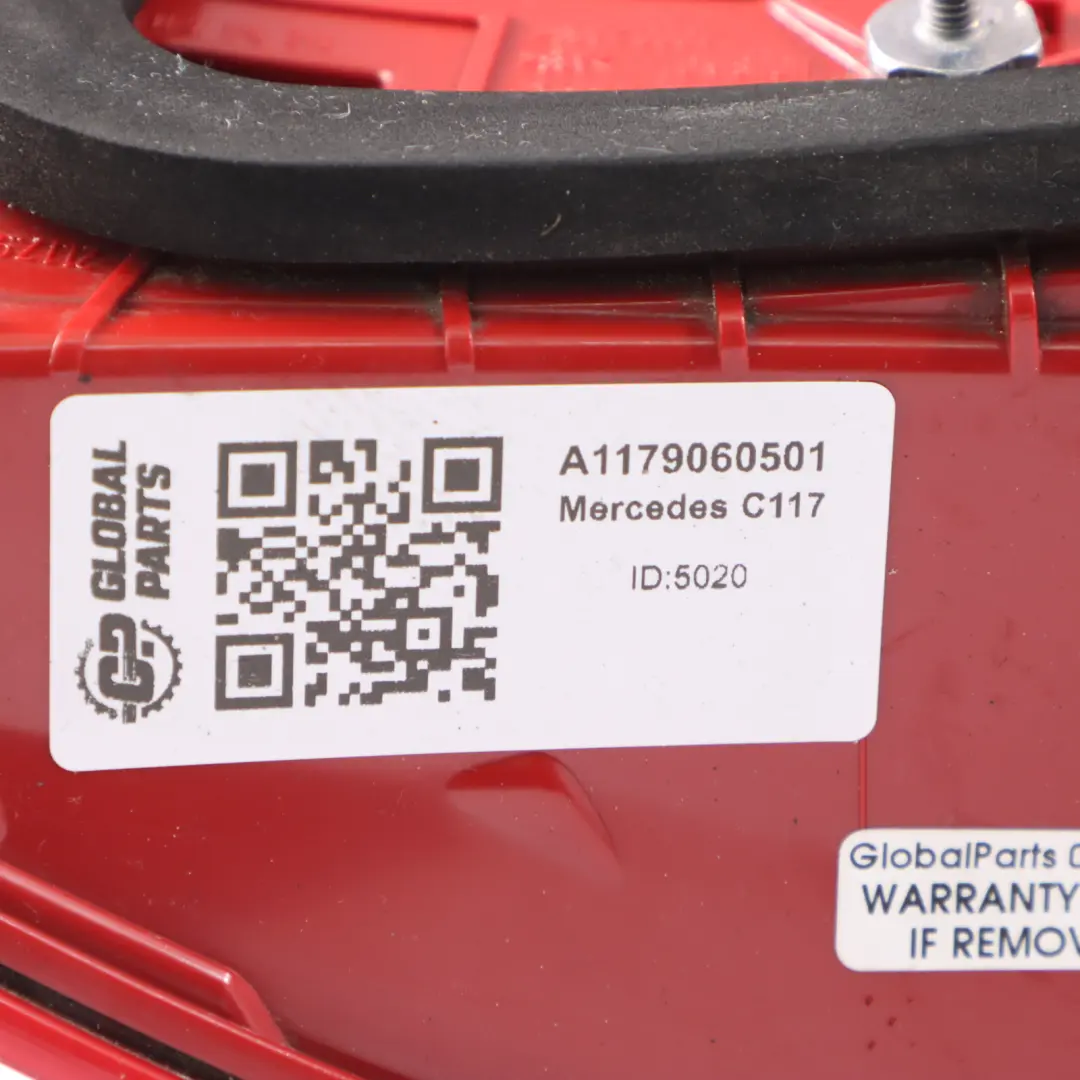 Rückleuchte Licht links Seite Panel Rücklicht für Mercedes CLA C117 mit Teilenummer A1179060501 Mercedes CLA C117 Rückleuchte Licht links Seite Panel Rücklicht - SKU A1179060501 - Teilenummer A1179060501