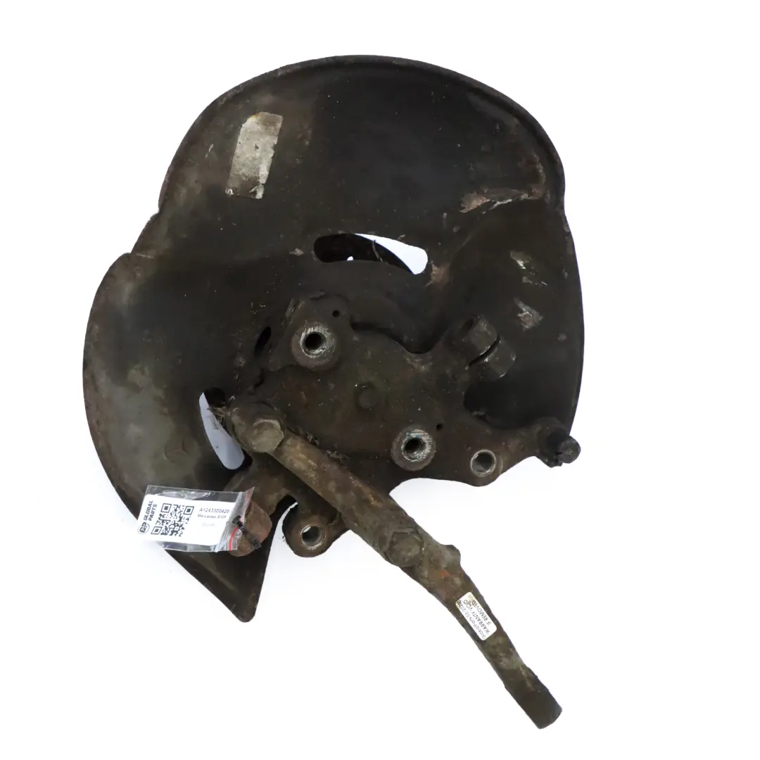 Carrier Front Left N/S Suspension Axle Hub Mount to Mercedes W124 Wheel with Part number A1243300420 Mercedes W124 Wheel Carrier Front Left N/S Suspension Axle Hub Mount - SKU A1243300420 - Part number A1243300420