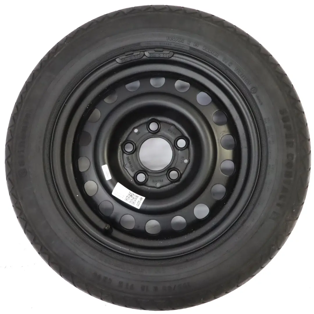  Rueda de repuesto Mercedes W124 S124 Acero R15 Neumático 195/65 - SKU A1244001002 - Número de pieza A1244001002