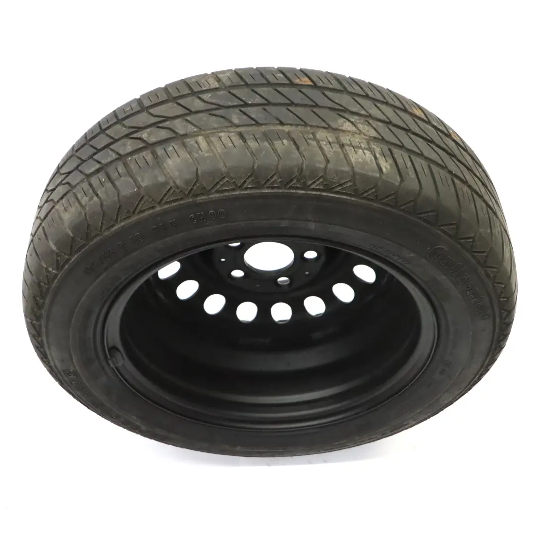 Roue de secours Acier R15 Pneu 195/65 pour Mercedes W124 S124 à propos du numéro de pièce A1244001002 Mercedes W124 S124 Roue de secours Acier R15 Pneu 195/65 - SKU A1244001002 - Numéro de pièce A1244001002