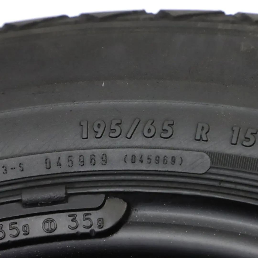 Mercedes W124 S124 Spare Wheel Steel R15 Tyre 195/65 - SKU A1244001002 - Part number A1244001002