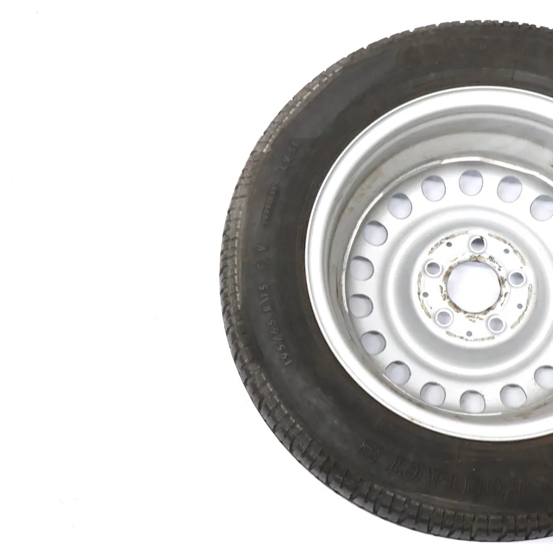 Mercedes W124 Jante acier avec pneu Continental 195/65 R15 6,5J - SKU A1244001202 - Numéro de pièce A1244001202