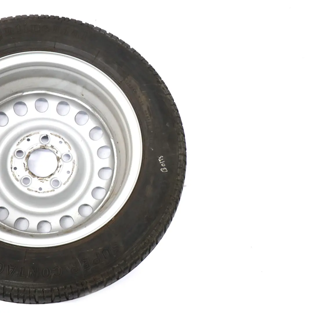 Mercedes W124 Jante acier avec pneu Continental 195/65 R15 6,5J - SKU A1244001202 - Numéro de pièce A1244001202