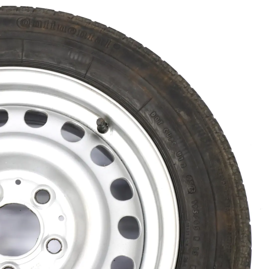 Llanta acero Mercedes W124 neumático Continental 195/65 R15 6,5J para con número de pieza A1244001202 Llanta acero Mercedes W124 neumático Continental 195/65 R15 6,5J - SKU A1244001202 - Número de pieza A1244001202