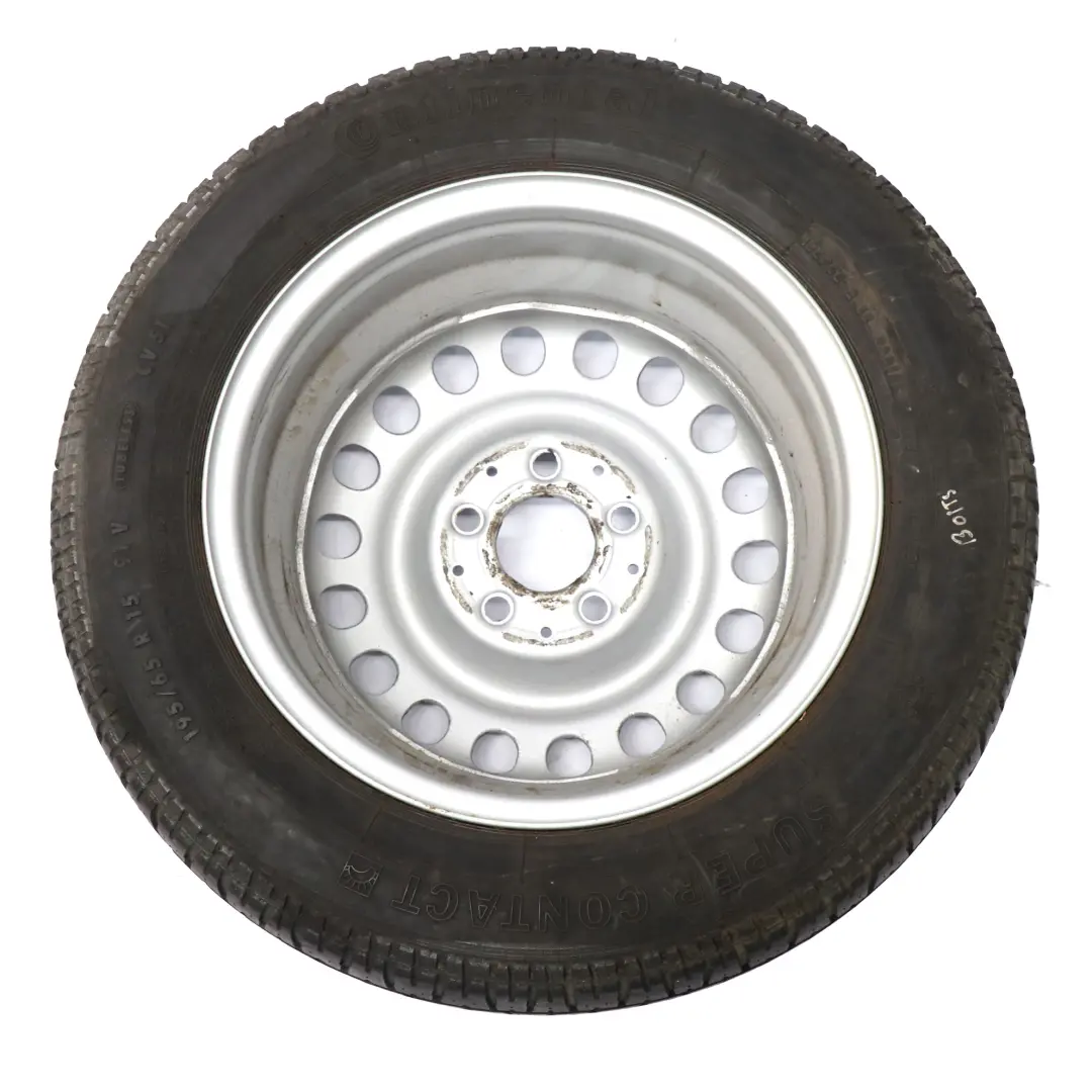 Mercedes W124 Jante acier avec pneu Continental 195/65 R15 6,5J - SKU A1244001202 - Numéro de pièce A1244001202