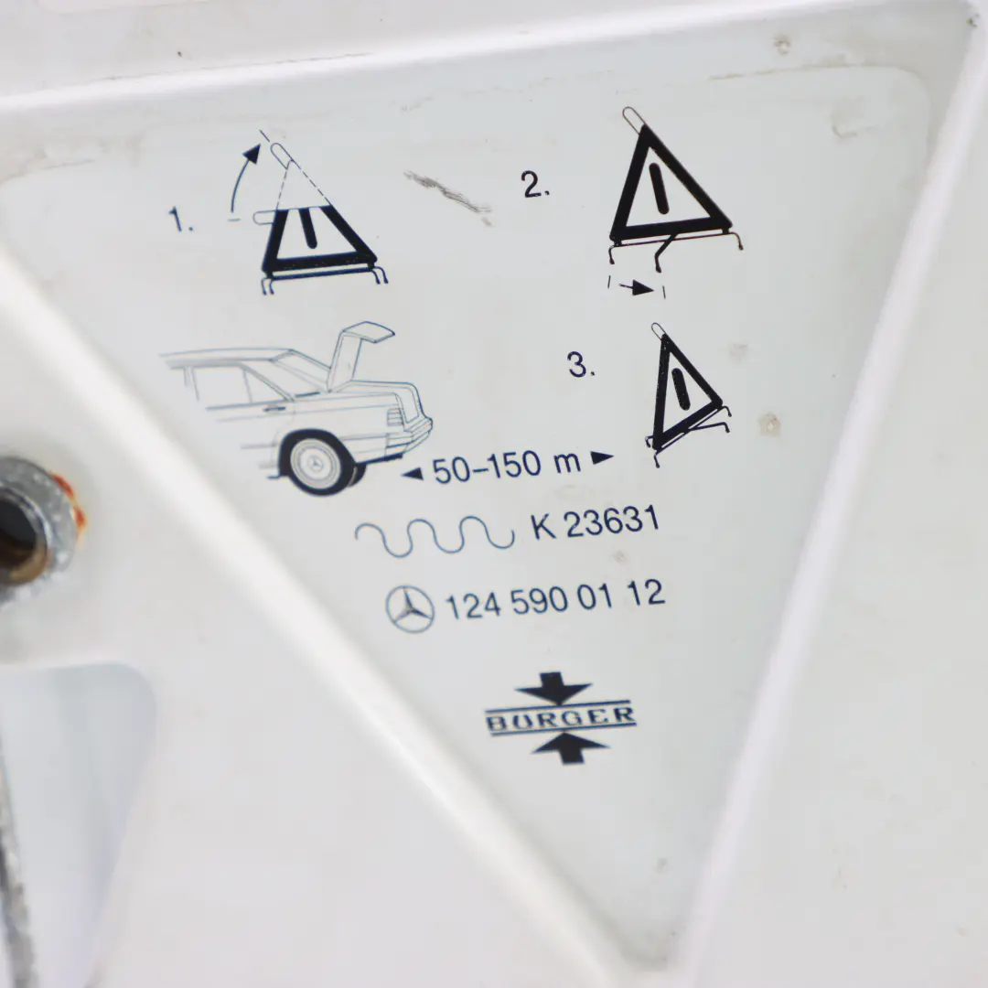 Mercedes W124 W208 W210 Trunk Accessories Hazard Warning Triangle - SKU A1245900112 - Part number A1245900112