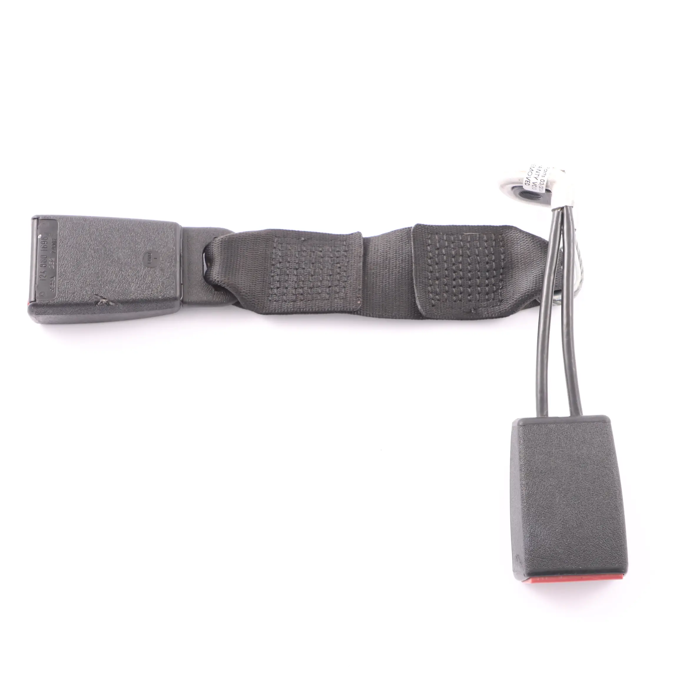 Mercedes W124 asiento trasero cinturón seguridad doble pestillo central derecho
