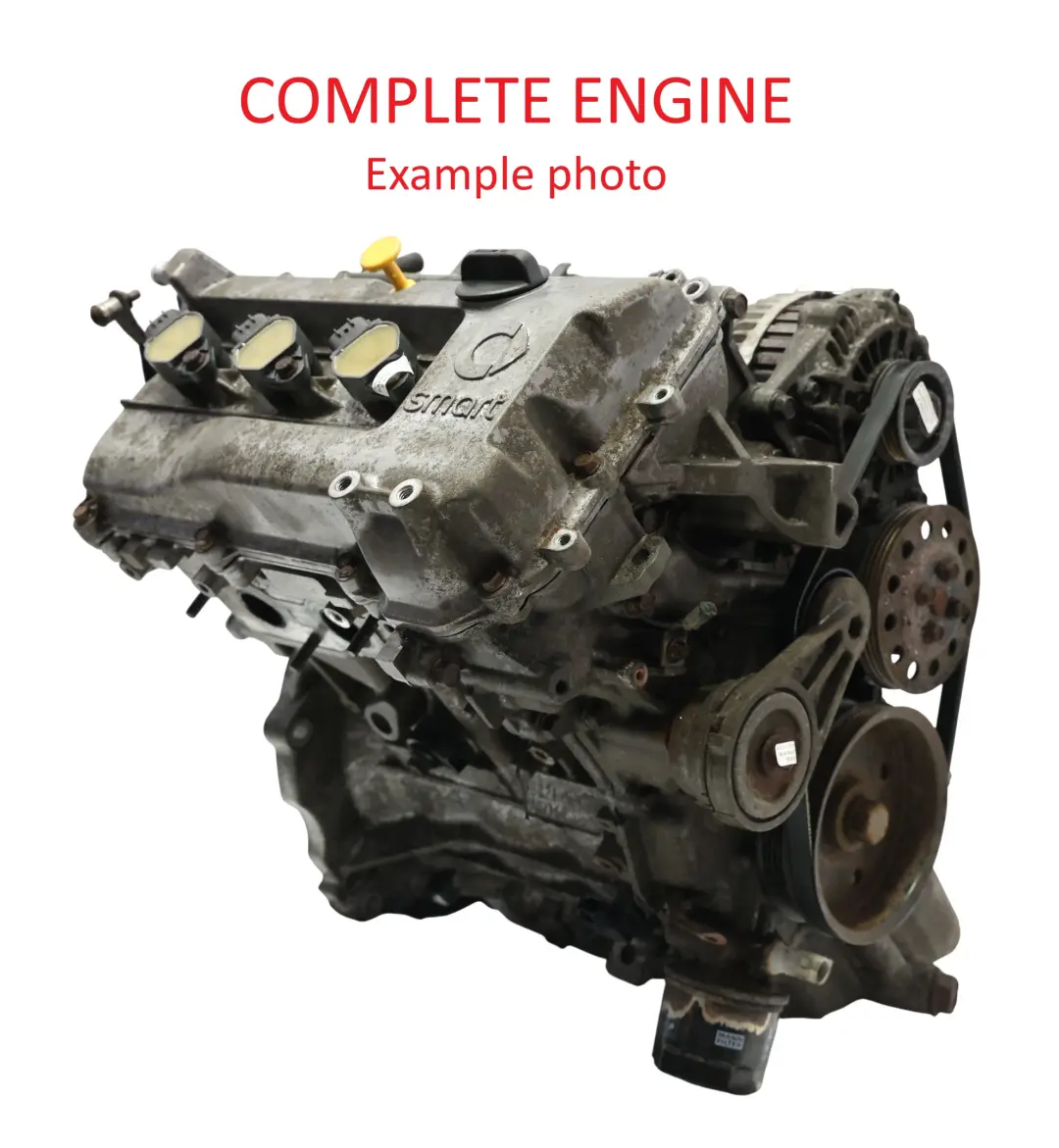 Smart Fortwo 451 Unkomplett Motor 132.910 132910 71PS 159TKM, GARANTIE - SKU A1320100000 - Teilenummer A1320100000