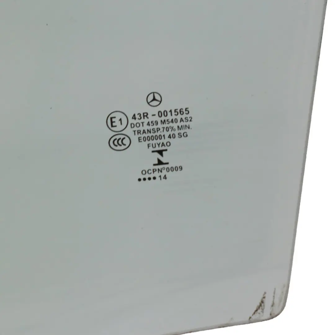 Mercedes X156 Cristal Puerta Delantera Izquierda Acristalamiento AS2 - SKU A1567250110 - Número de pieza A1567250110