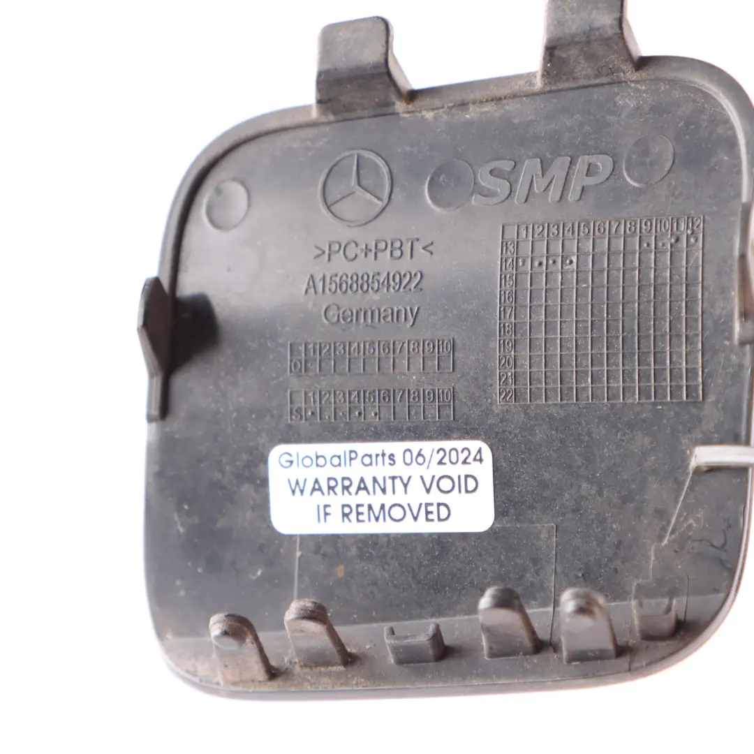 Class X156 Front Bumper Tow Towing Eye Hook Cap Mountain Grey - 787 to Mercedes GLA with Part number A1568854922 Mercedes GLA Class X156 Front Bumper Tow Towing Eye Hook Cap Mountain Grey - 787 - SKU A1568854922-MG - Part number A1568854922