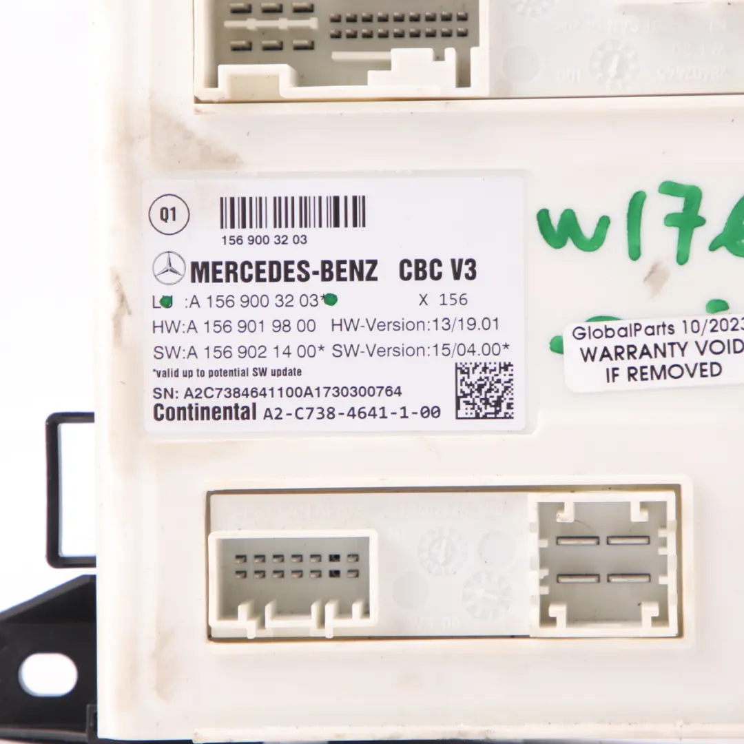 W117 W176 W246 Moduł Sterownik BCM do Mercedes o numerze A1569003203 Mercedes W117 W176 W246 Moduł Sterownik BCM - SKU A1569003203 - Numer Części A1569003203