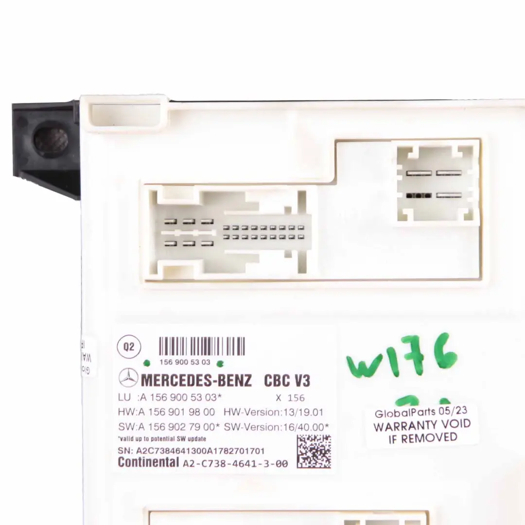 Mercedes W176 Body Control Module BCM Control Unit ECU - SKU A1569005303 - Numéro de pièce A1569005303