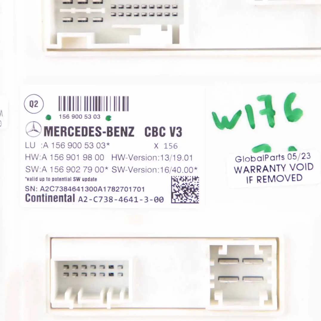 Mercedes W176 Body Control Module BCM Control Unit ECU - SKU A1569005303 - Numéro de pièce A1569005303