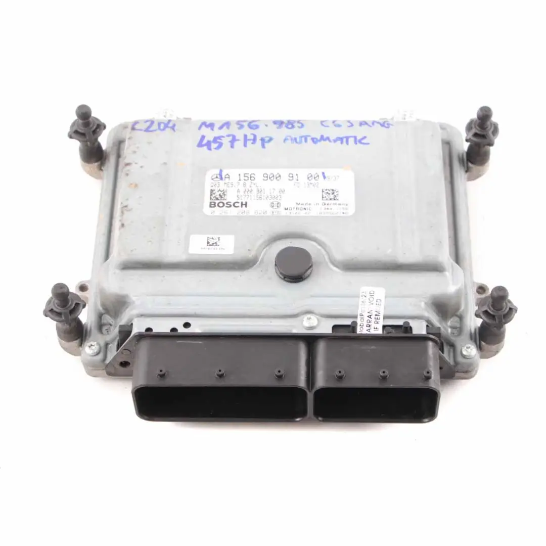 C63 AMG 457HP M156.985 Engine Unit ECU Automatic to Mercedes W204 with Part number A1569009100 Mercedes W204 C63 AMG 457HP M156.985 Engine Unit ECU Automatic - SKU A1569009100 - Part number A1569009100