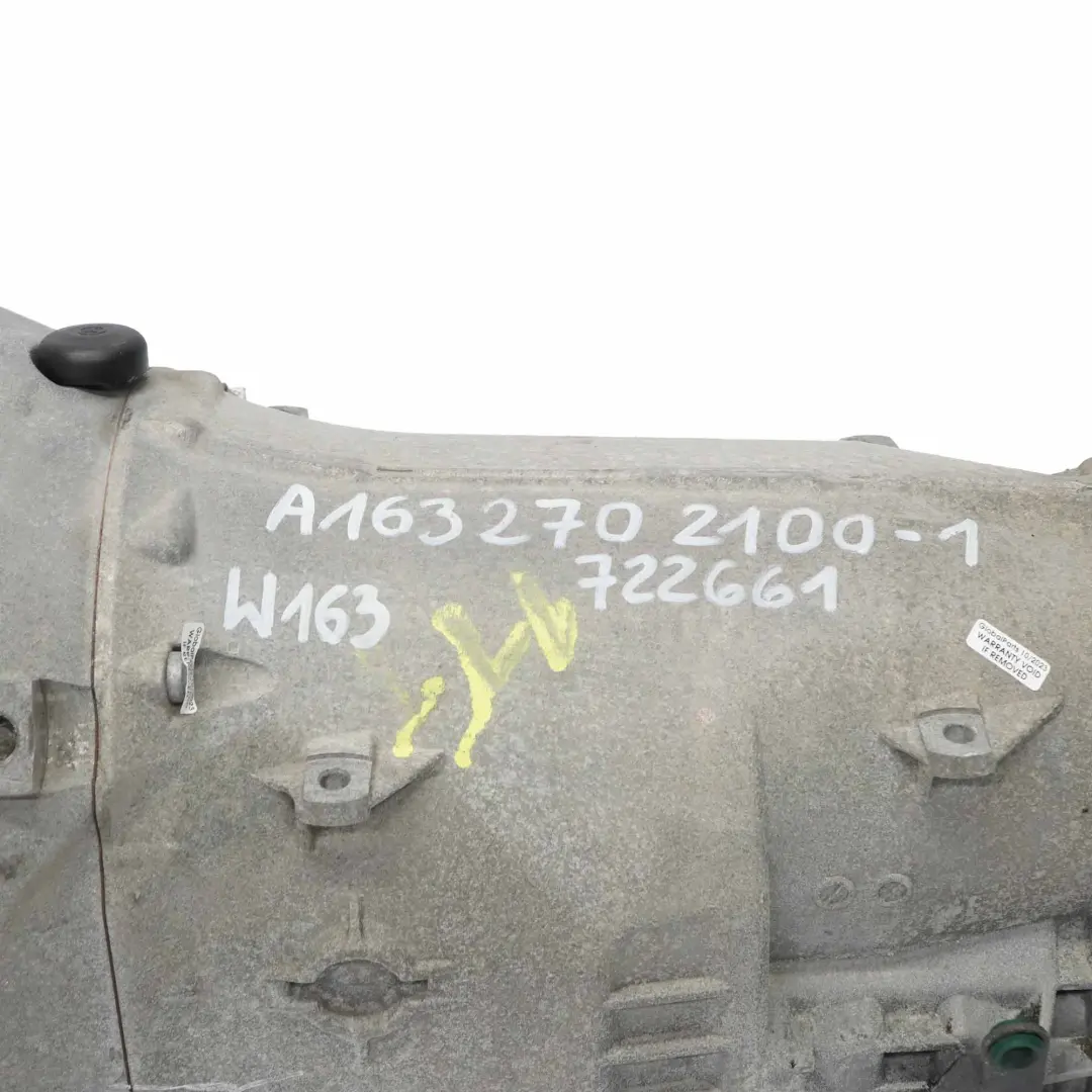 Gearbox 722.661 722661 WARRANTY to Mercedes W163 270 CDI Automatic with Part number A1632702100 Mercedes W163 270 CDI Automatic Gearbox 722.661 722661 WARRANTY - SKU A1632702100-1 - Part number A1632702100