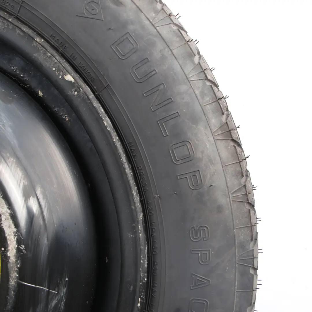 Spare Wheel Steel Tyre R18 Dunlop 155/90 to Mercedes W163 with Part number A1634011102 Mercedes W163 Spare Wheel Steel Tyre R18 Dunlop 155/90 - SKU A1634011102-1 - Part number A1634011102