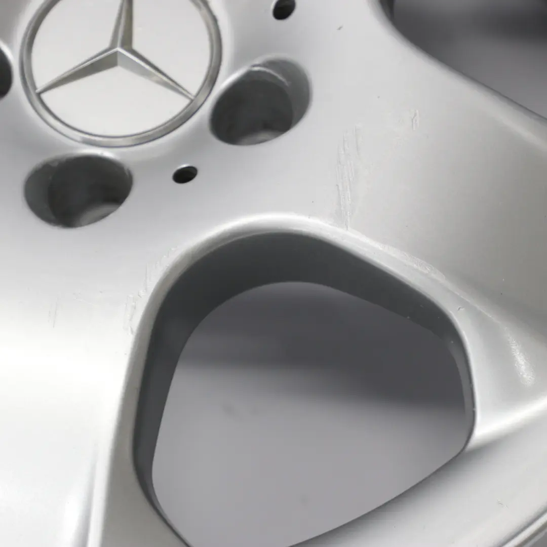 Alloy Wheel Rim 17" 8J ET:52 to Mercedes ML W163 Silver with Part number A1634012602 Mercedes ML W163 Silver Alloy Wheel Rim 17" 8J ET:52 - SKU A1634012602-4 - Part number A1634012602