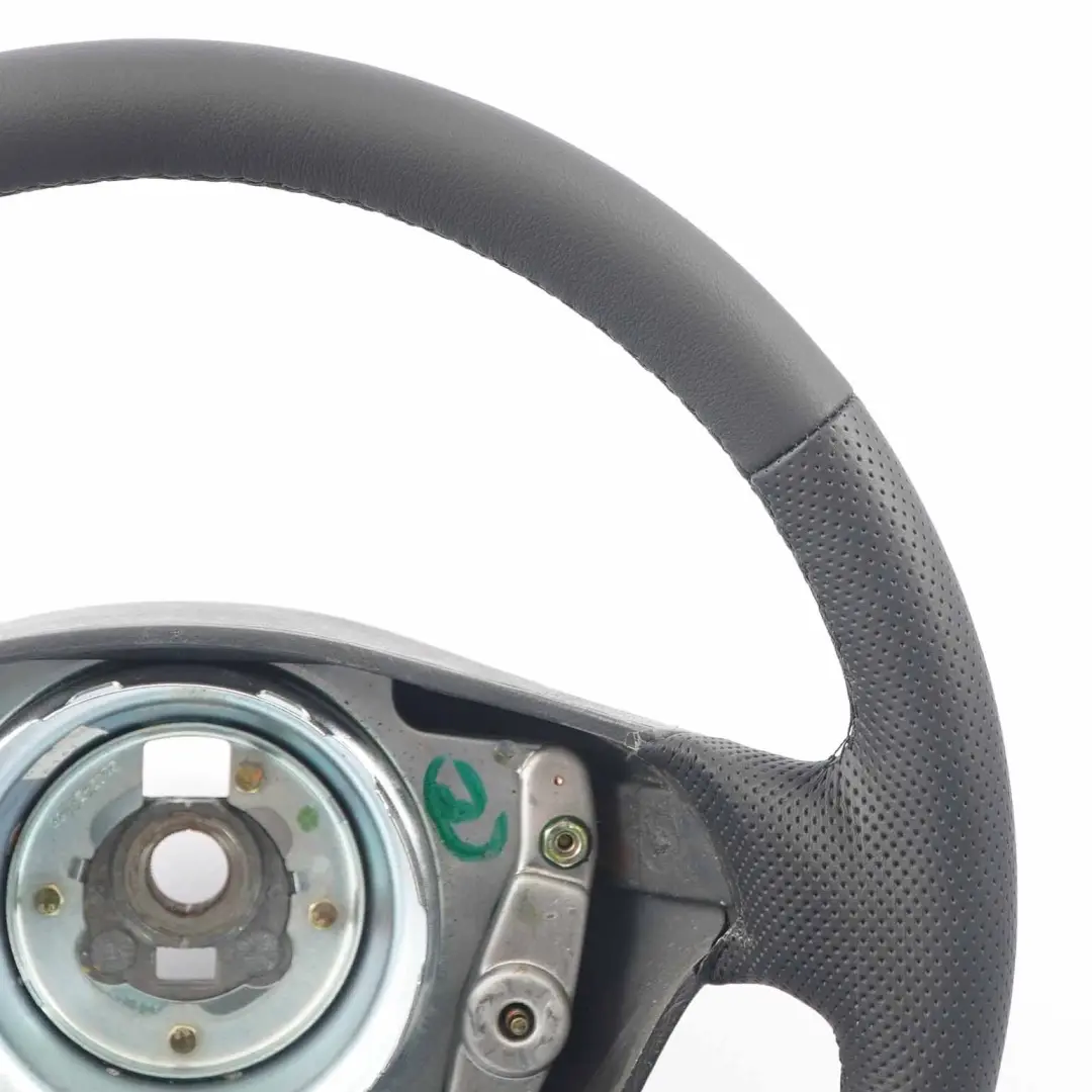 NEU Schwarzes Lederlenkrad Schwarze Fäden für Mercedes ML W163 mit Teilenummer A1634600603 Mercedes ML W163 NEU Schwarzes Lederlenkrad Schwarze Fäden - SKU A1634600603-1 - Teilenummer A1634600603