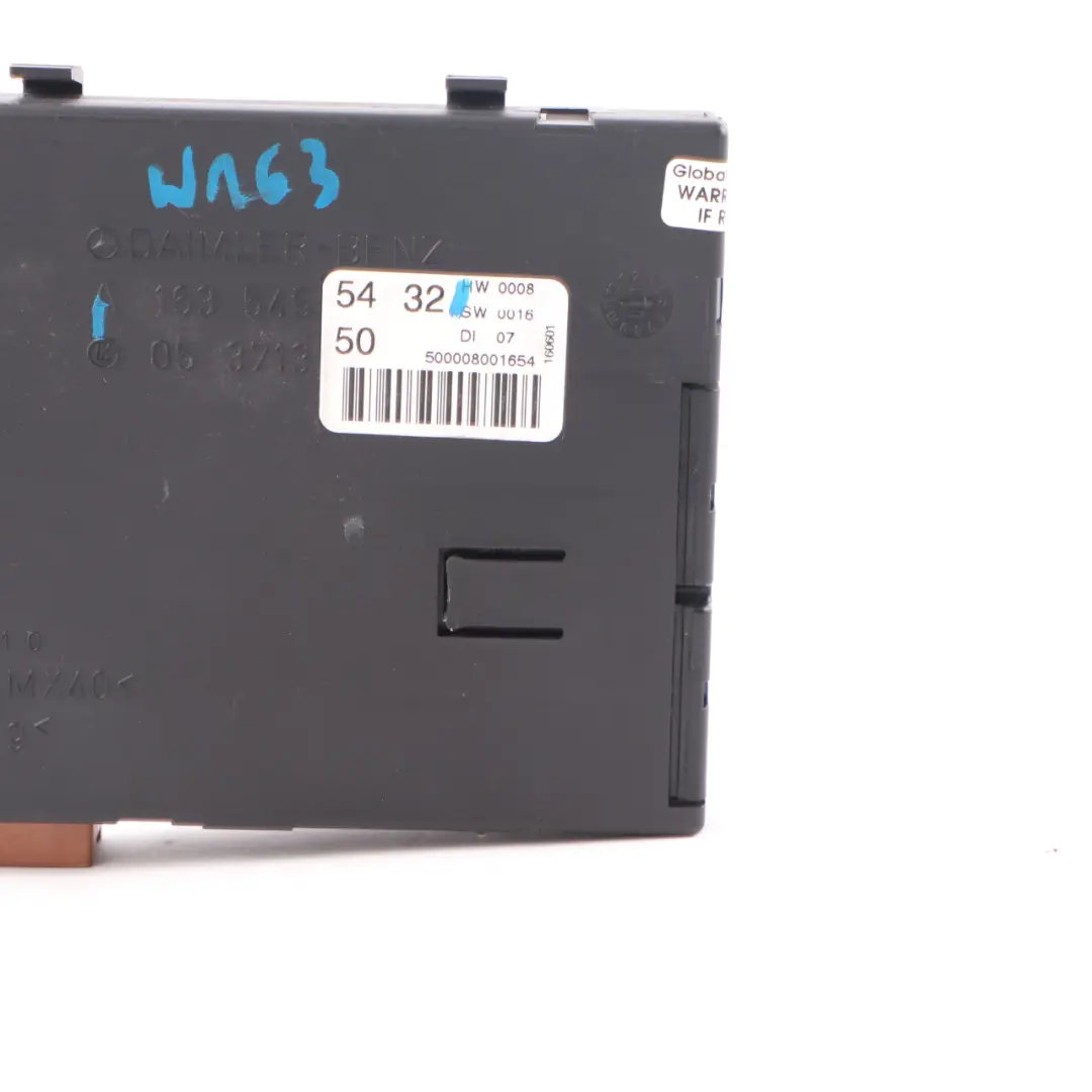 Immobilizer Control Unit Module ECU Control Unit to Mercedes ML W163 with Part number A1635455432 Mercedes ML W163 Immobilizer Control Unit Module ECU Control Unit - SKU A1635455432 - Part number A1635455432