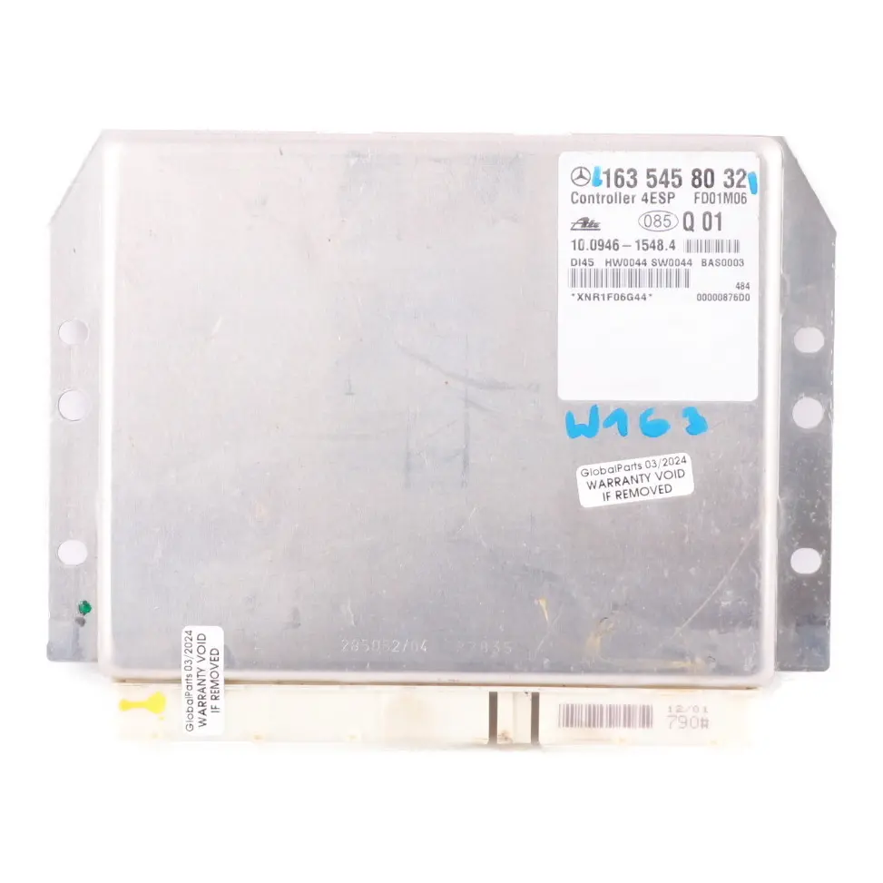 Sterownik Moduł 4ESP Moduł Komputer ECU do Mercedes ML W163 o numerze A1635458032 Mercedes ML W163 Sterownik Moduł 4ESP Moduł Komputer ECU - SKU A1635458032 - Numer Części A1635458032