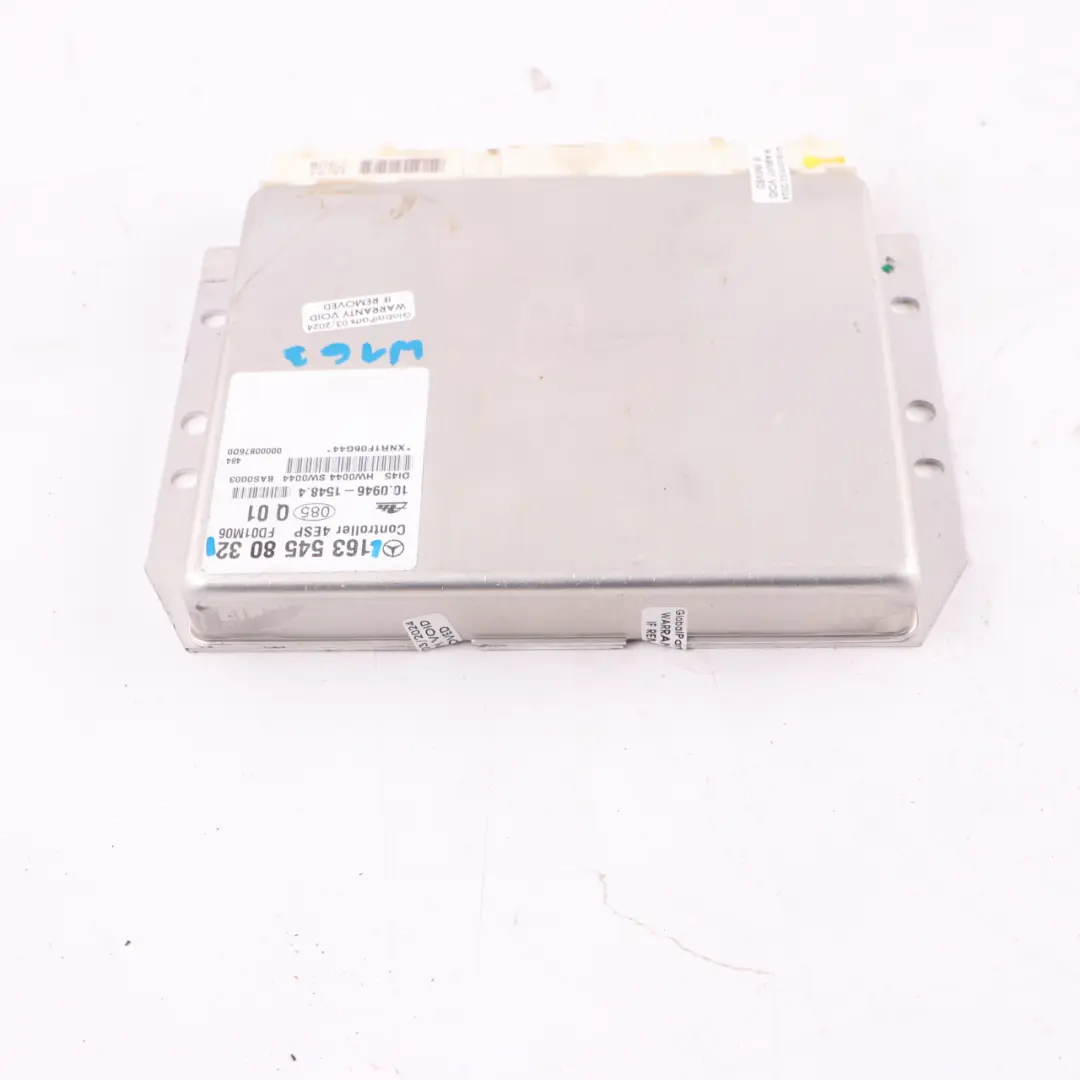 Sterownik Moduł 4ESP Moduł Komputer ECU do Mercedes ML W163 o numerze A1635458032 Mercedes ML W163 Sterownik Moduł 4ESP Moduł Komputer ECU - SKU A1635458032 - Numer Części A1635458032