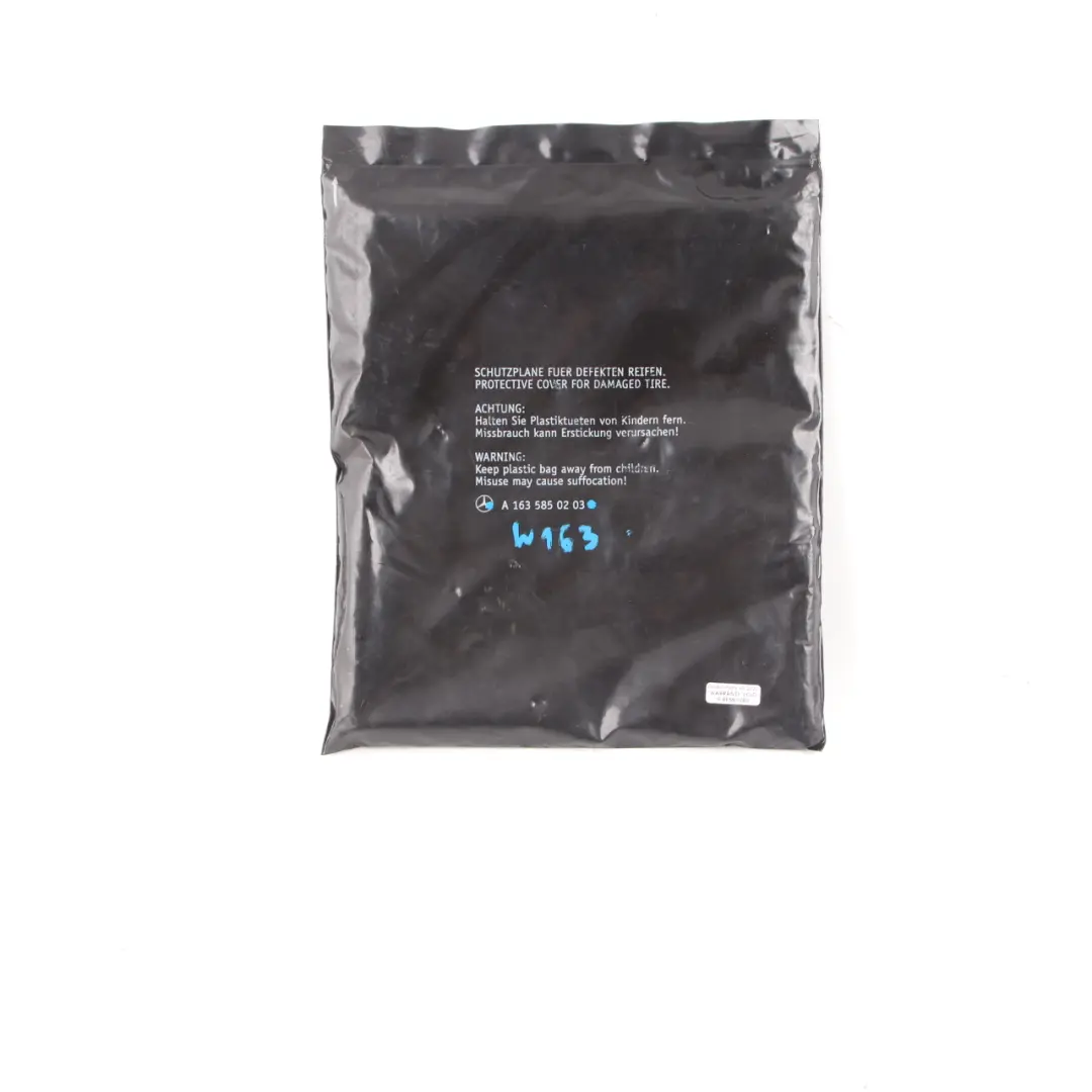 Cubierta Protectora Para Neumático Dañado para Mercedes ML W163 con número de pieza A1635850203 Mercedes ML W163 Cubierta Protectora Para Neumático Dañado - SKU A1635850203 - Número de pieza A1635850203