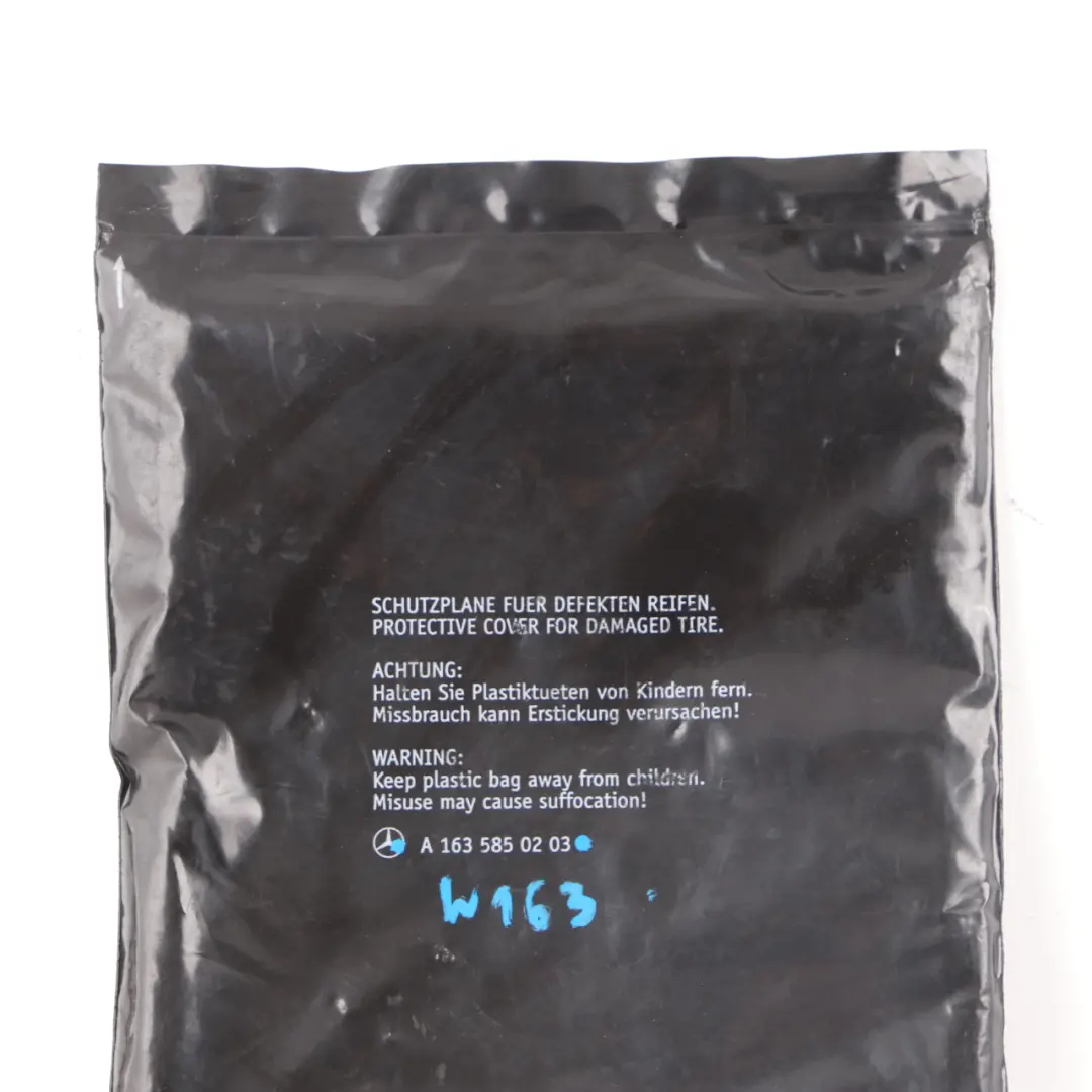 Cubierta Protectora Para Neumático Dañado para Mercedes ML W163 con número de pieza A1635850203 Mercedes ML W163 Cubierta Protectora Para Neumático Dañado - SKU A1635850203 - Número de pieza A1635850203