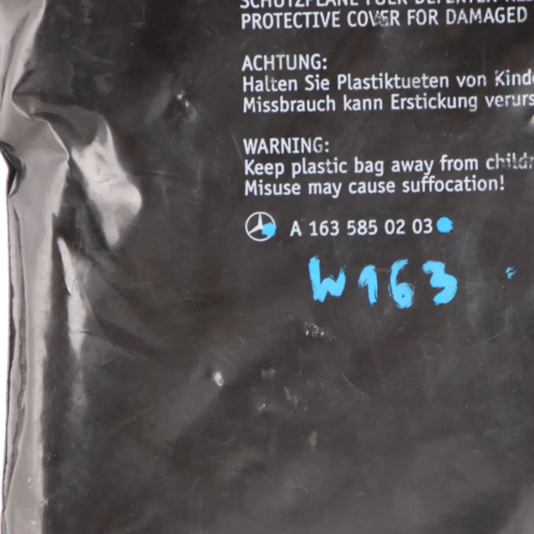 Mercedes ML W163 Cubierta Protectora Para Neumático Dañado - SKU A1635850203 - Número de pieza A1635850203