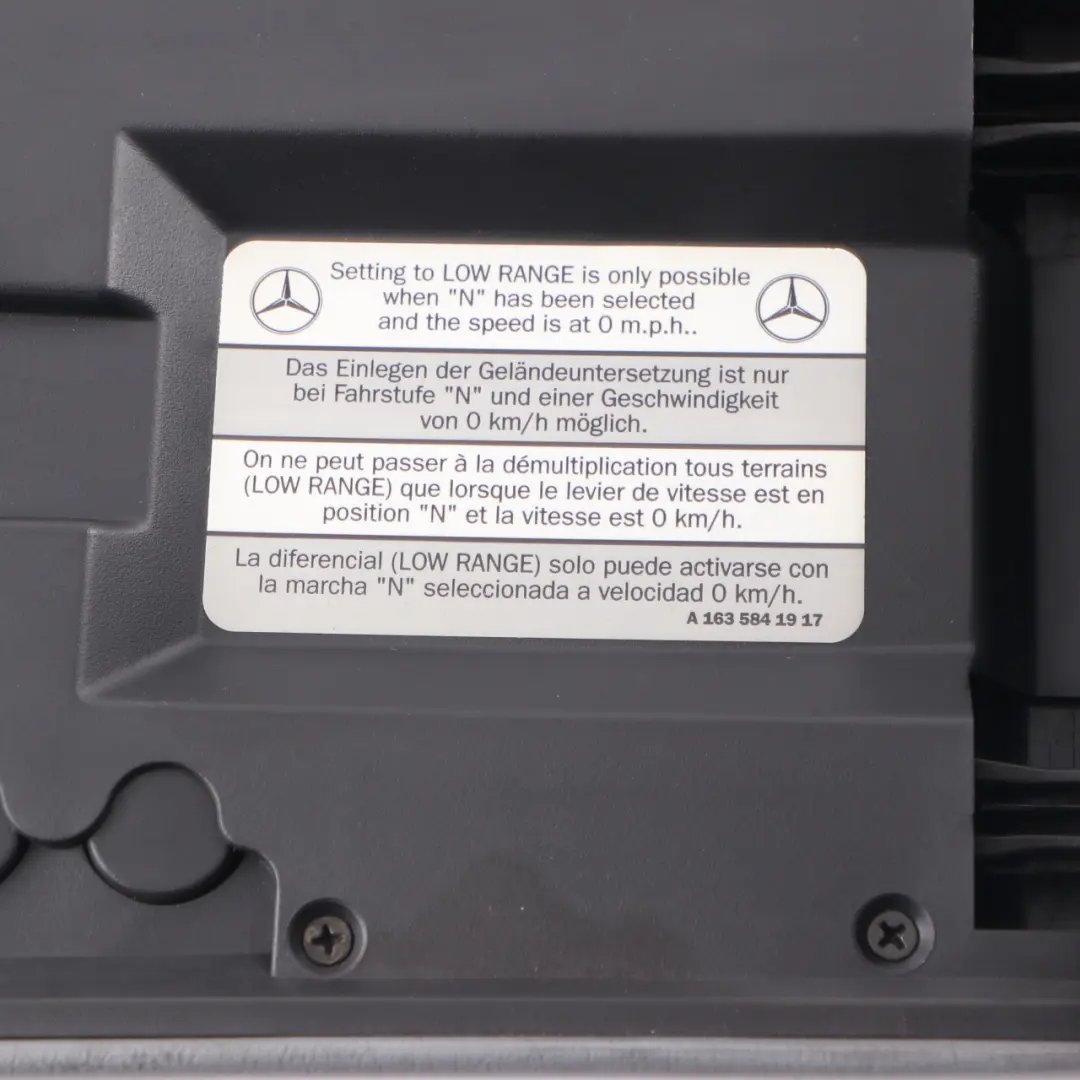 Mercedes ML W163 Centre Console Armrest Front Arm Rest Cover Grey - SKU A1636830491-1 - Part number A1636830491