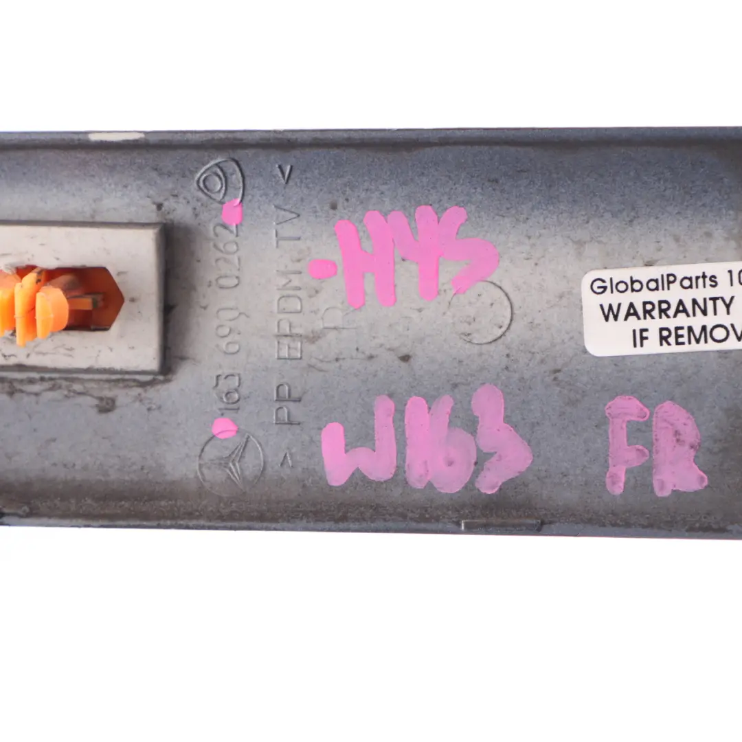 Door Moulding Front Right O/S Strip Hydro Silver 353 to Mercedes W163 with Part number A1636900262 Mercedes W163 Door Moulding Front Right O/S Strip Hydro Silver 353 - SKU A1636900262-HYS - Part number A1636900262