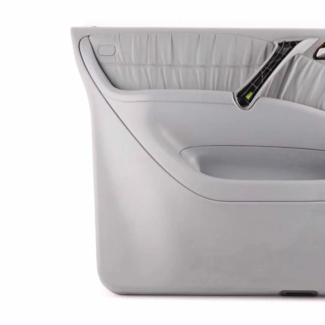 Door Card Front Left N/S Trim Panel Lining Grey Leather to Mercedes ML W163 with Part number A1637203570 Mercedes ML W163 Door Card Front Left N/S Trim Panel Lining Grey Leather - SKU A1637203570-1 - Part number A1637203570