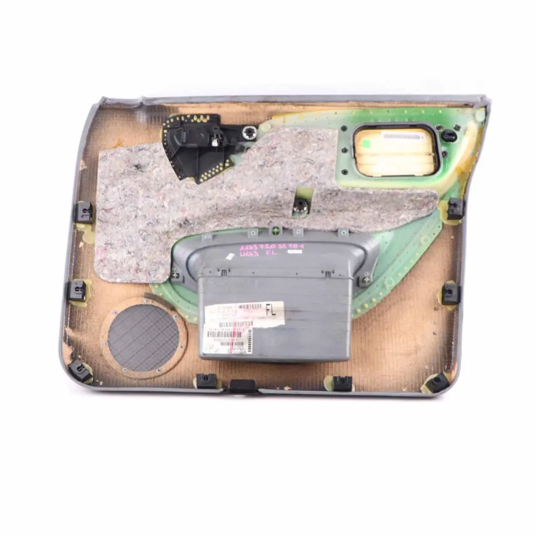 Door Card Front Left N/S Trim Panel Lining Grey Leather to Mercedes ML W163 with Part number A1637203570 Mercedes ML W163 Door Card Front Left N/S Trim Panel Lining Grey Leather - SKU A1637203570-1 - Part number A1637203570