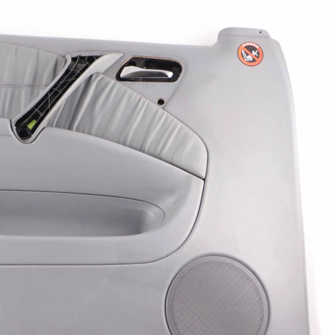 Door Card Front Left N/S Trim Panel Lining Grey Leather to Mercedes ML W163 with Part number A1637203570 Mercedes ML W163 Door Card Front Left N/S Trim Panel Lining Grey Leather - SKU A1637203570-1 - Part number A1637203570