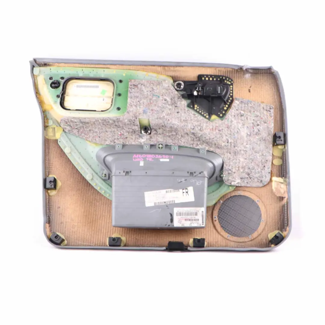 Mercedes ML W163 Door Card Front Right O/S Trim Panel Lining Grey Leather - SKU A1637203670-1 - Part number A1637203670
