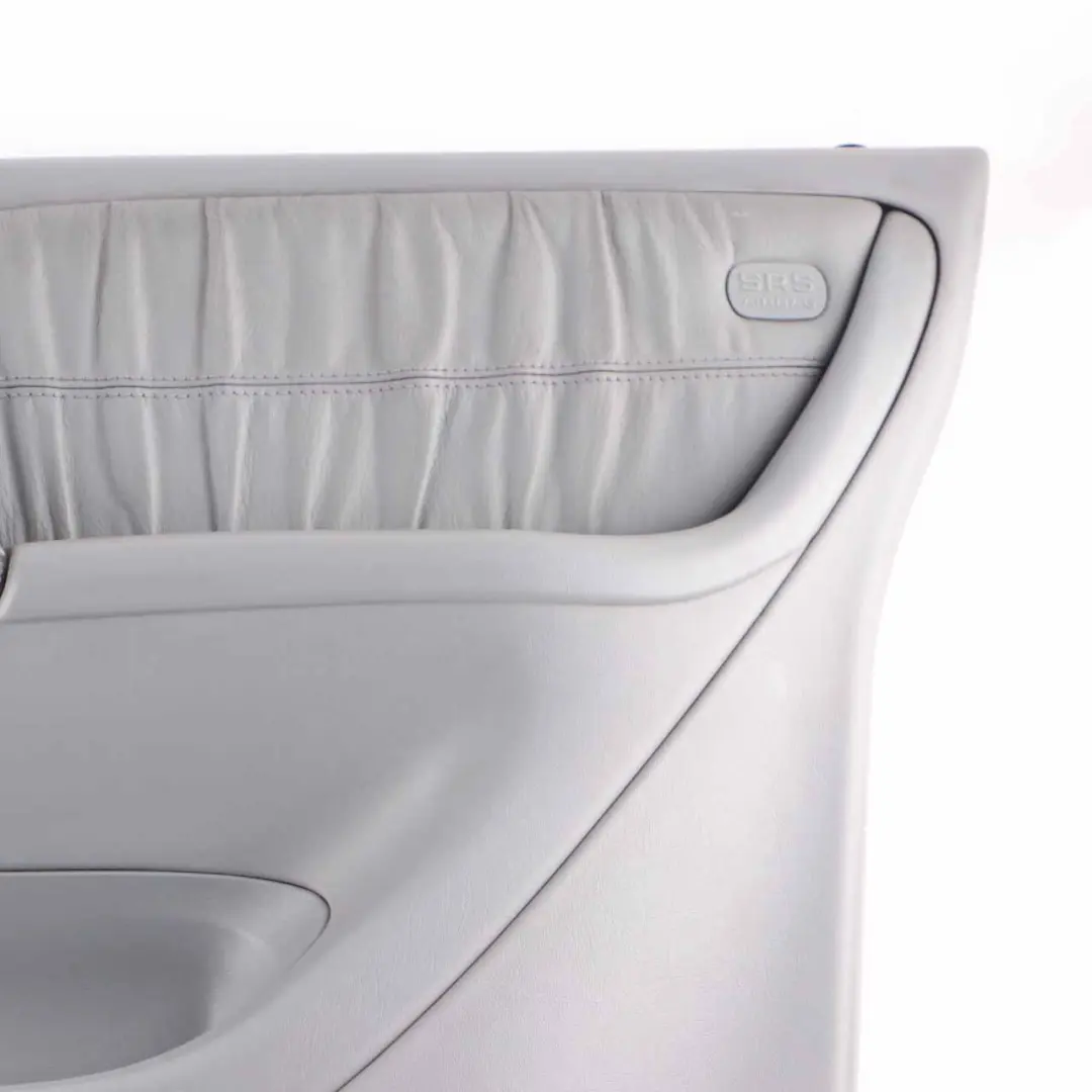 Door Card Front Right O/S Trim Panel Lining Grey Leather to Mercedes ML W163 with Part number A1637203670 Mercedes ML W163 Door Card Front Right O/S Trim Panel Lining Grey Leather - SKU A1637203670-1 - Part number A1637203670