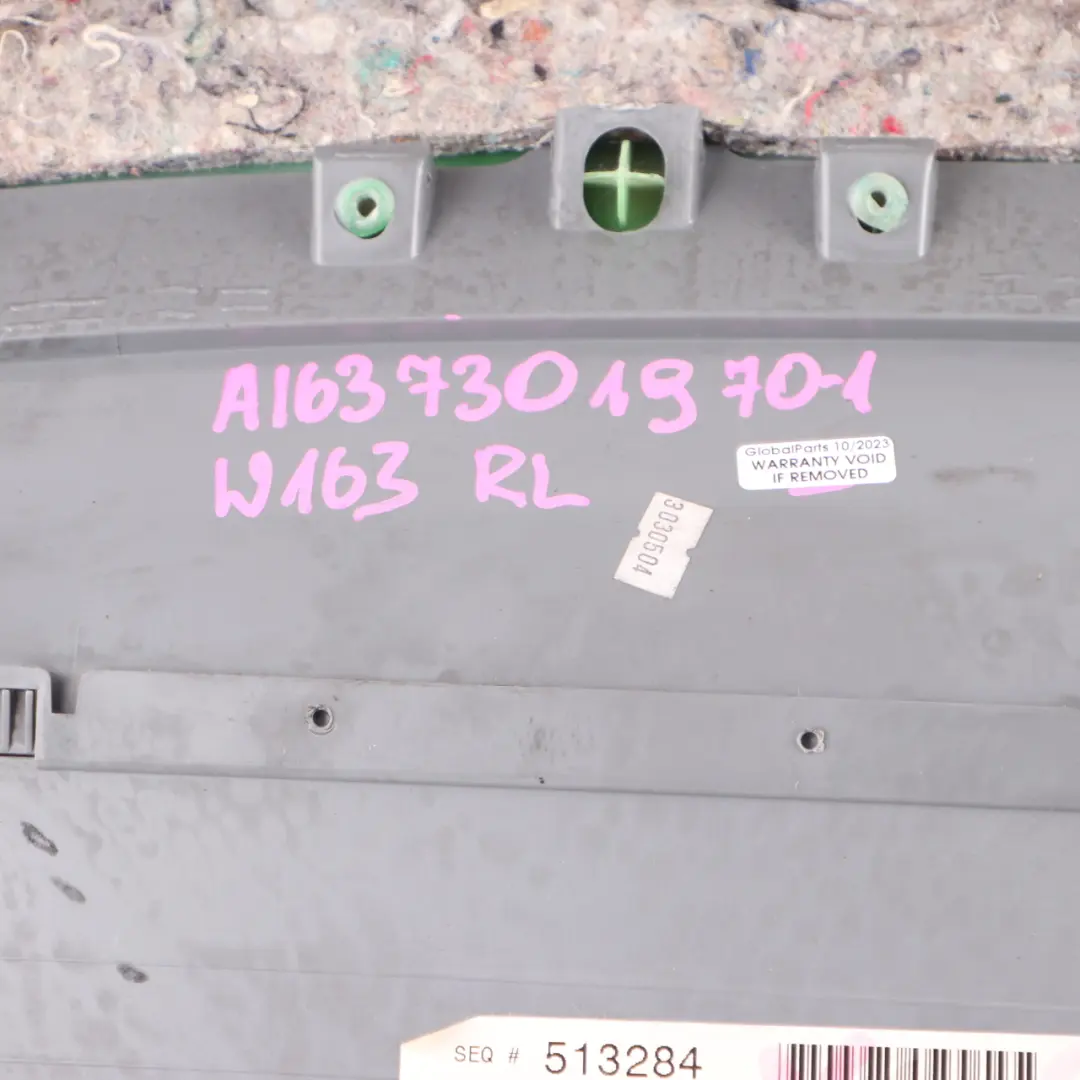  Mercedes-Benz M-Klasse ML W163 Türverkleidung Hinten Links Leder Schwarz - SKU A1637301970-1 - Teilenummer A1637301970