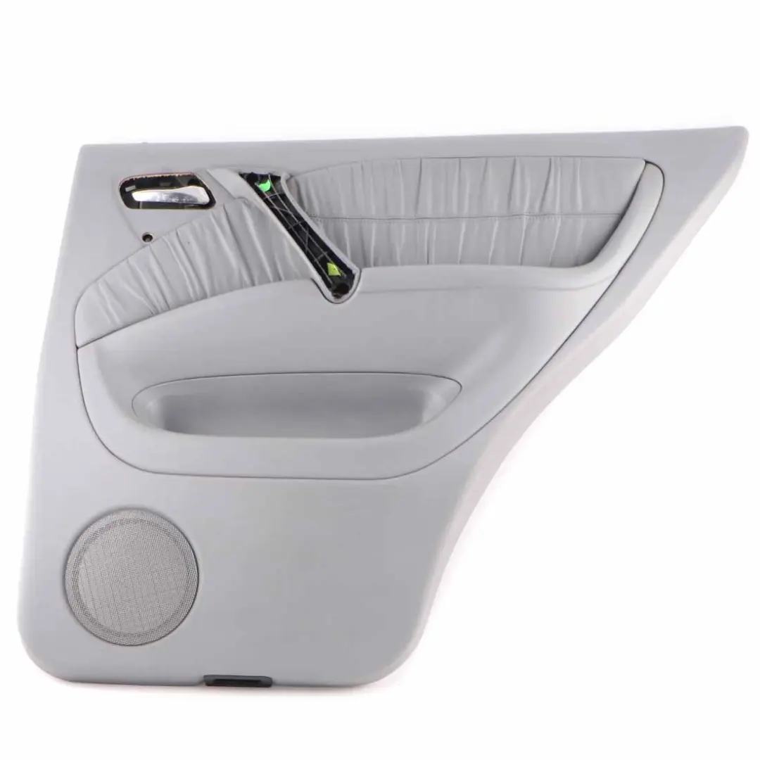 Door Card Rear Right O/S Trim Panel Cover Lining Grey Leather to Mercedes ML W163 with Part number A1637302070 Mercedes ML W163 Door Card Rear Right O/S Trim Panel Cover Lining Grey Leather - SKU A1637302070-1 - Part number A1637302070