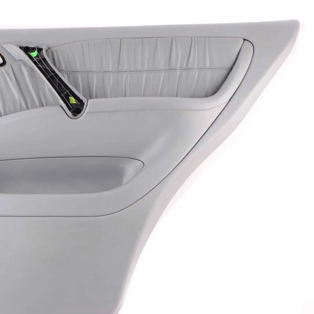Door Card Rear Right O/S Trim Panel Cover Lining Grey Leather to Mercedes ML W163 with Part number A1637302070 Mercedes ML W163 Door Card Rear Right O/S Trim Panel Cover Lining Grey Leather - SKU A1637302070-1 - Part number A1637302070