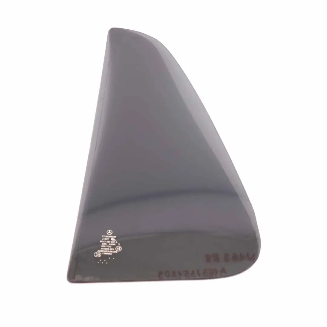 Door Window Rear Right O/S Window Small Tinted Black Glass AS3 to Mercedes ML W163 with Part number A1637351209 Mercedes ML W163 Door Window Rear Right O/S Window Small Tinted Black Glass AS3 - SKU A1637351209 - Part number A1637351209