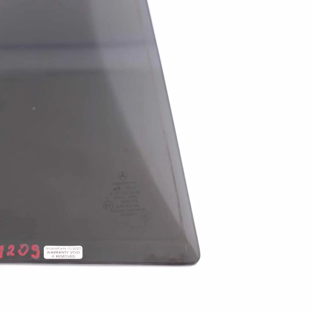 Door Window Rear Right O/S Window Small Tinted Black Glass AS3 to Mercedes ML W163 with Part number A1637351209 Mercedes ML W163 Door Window Rear Right O/S Window Small Tinted Black Glass AS3 - SKU A1637351209 - Part number A1637351209