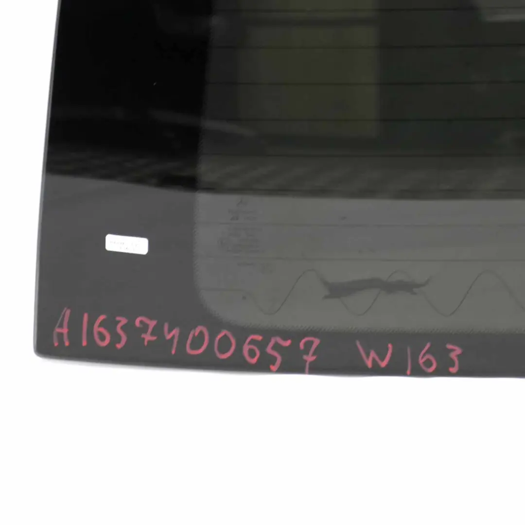 Mercedes ML W163 Rear Window Tailgate Glass Glazing AS3 Tinted PL - SKU A1637400657 - Part number A1637400557