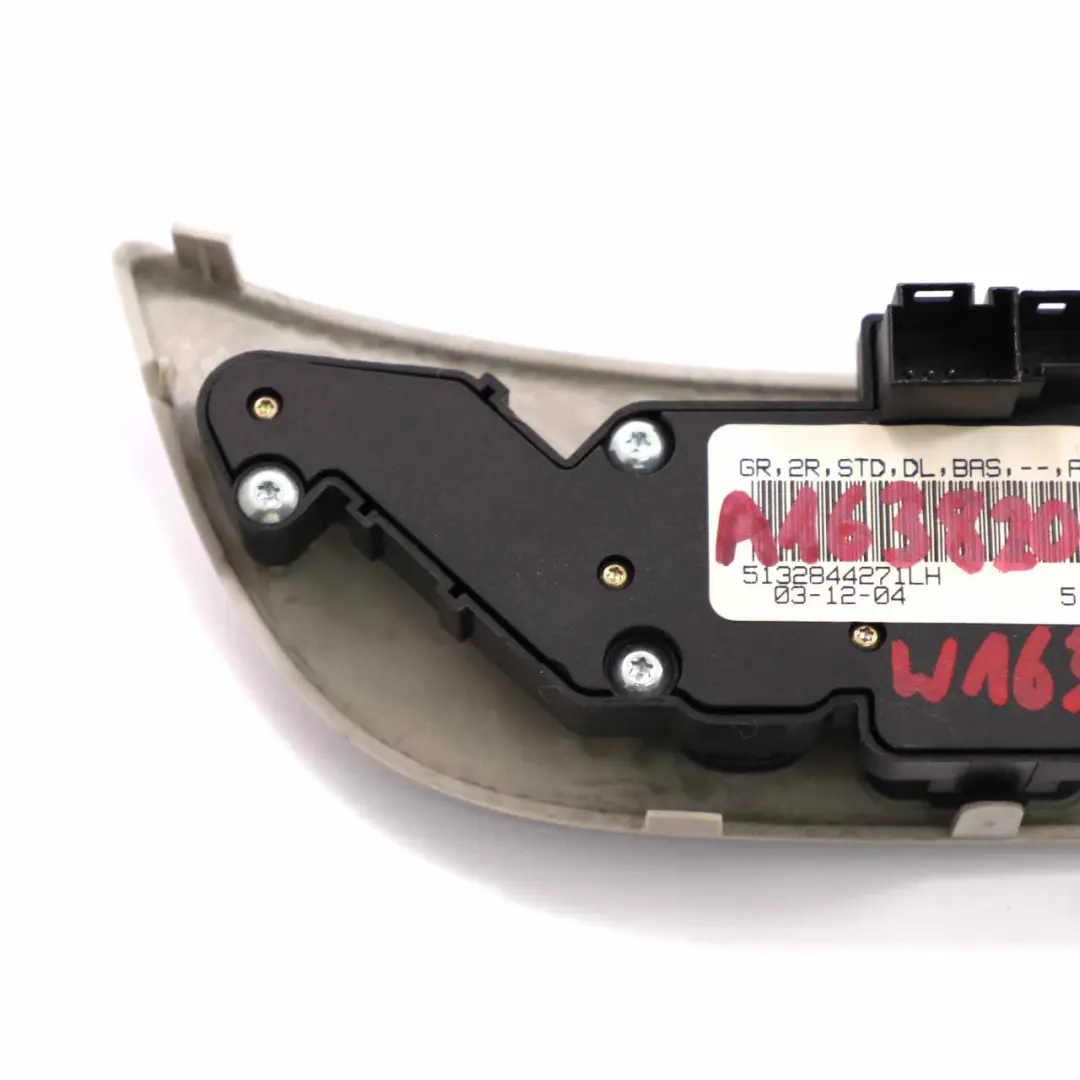 Mercedes ML W163 Interruptor Control Luz Interior Cubierta Botón - SKU A1638203610-1 - Número de pieza A1638203610